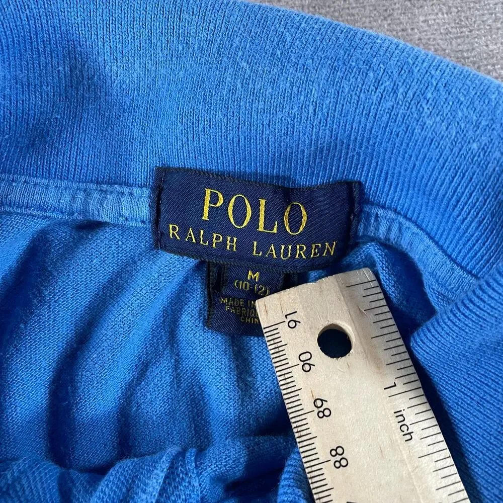 Youth Boys Polo Ralph Lauren Blue Polo Button Up Medium